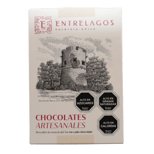 Caja de chocolates artesanales. EntreLagos (toma Principal) Caja torreón bombones 92 grs
