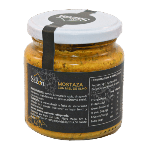 mostaza con miel de ulmo 250 grs 2 Salsa mostaza 250 grs