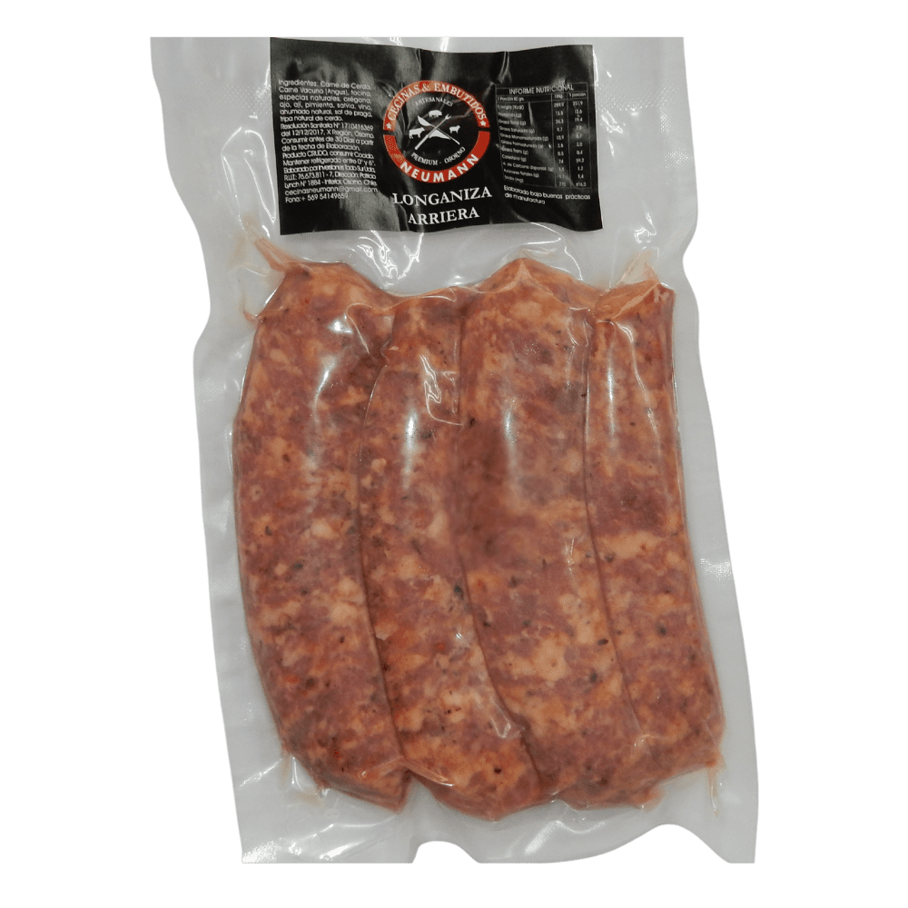 Longaniza arriera cerdo-vacuno 4 un.