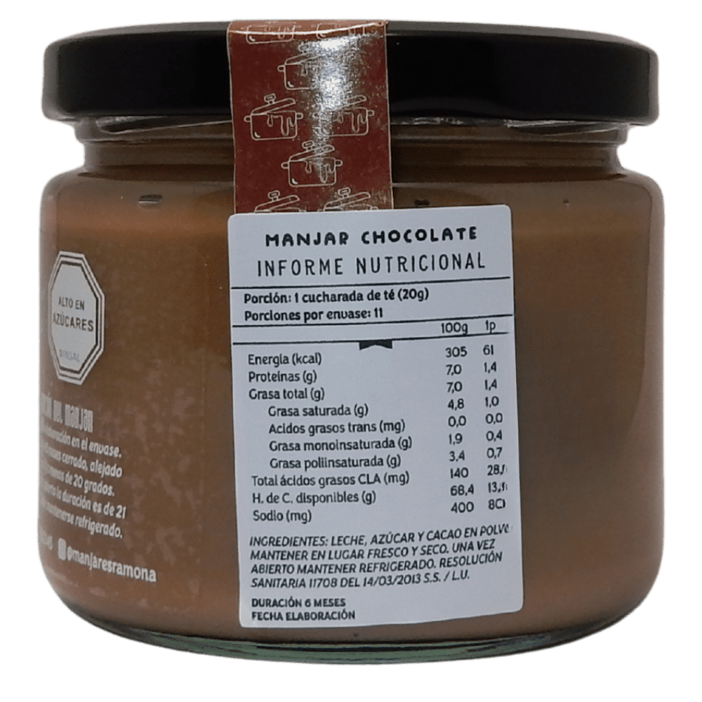 Manjar chocolate 230 grs - Imagen 7