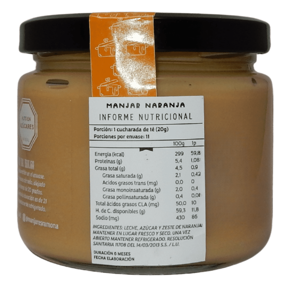 Manjar naranja 230 grs - Imagen 7
