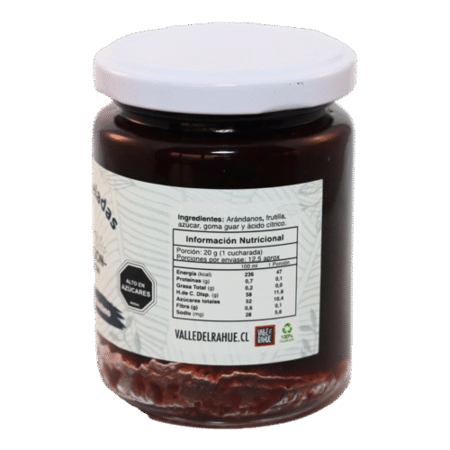 Mermelada Frutilla Arándano valle del Rahue (toma B ) Mermelada Frutilla-Arándano 250 ml