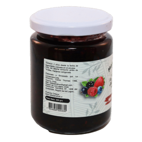 Mermelada mix berries valle del Rahue (toma A ) Mermelada Mix de Berries 250 ml