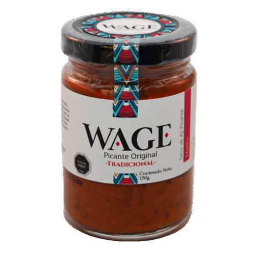 Picante original Tradicional WAGE (toma Principal) Pasta de ají Tradicional ahumado 150 grs