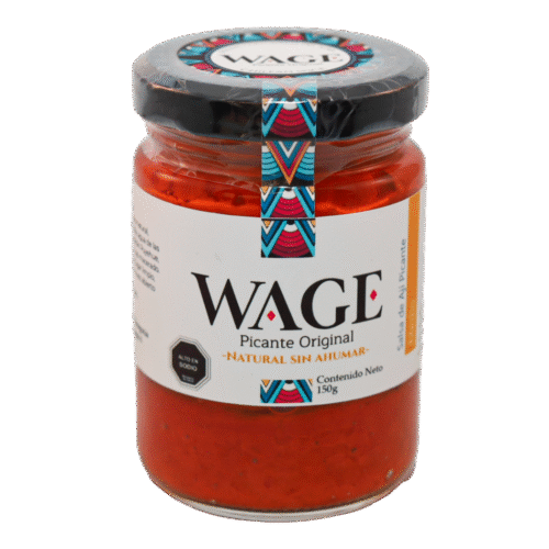 Picante original natural sin ahumar WAGE (toma principal) Pasta de ají Natural sin ahumar 150 grs