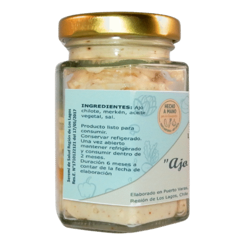 ajo chilote merken . La Conservita (toma A) Pasta de Ajo Chilote Merken