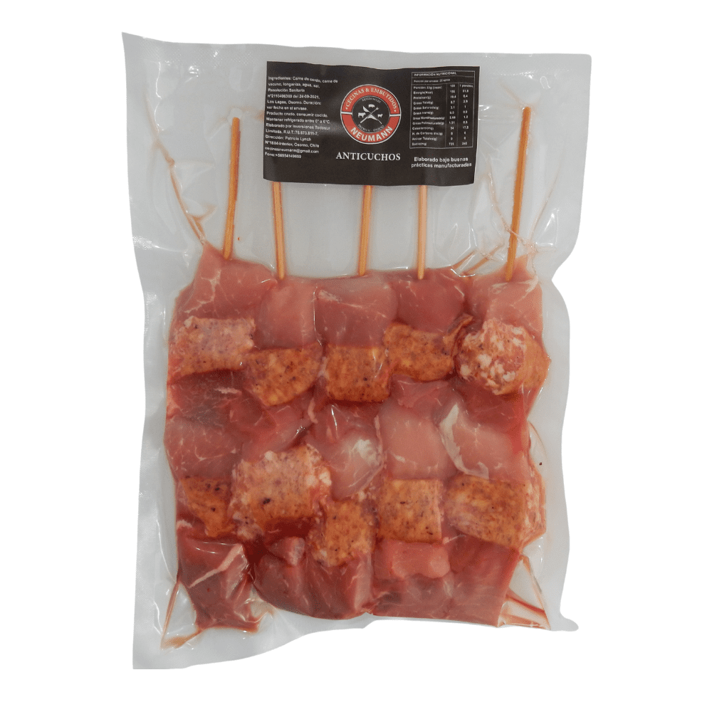 Pack Anticuchos Listos sin aliño (5 un.)
