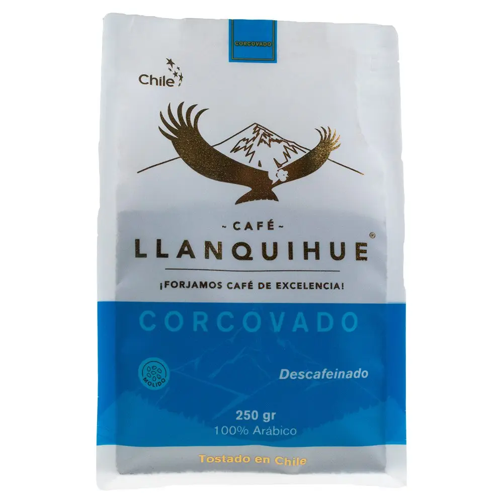 Café Corcovado bolsa 250 grs, descafeinado