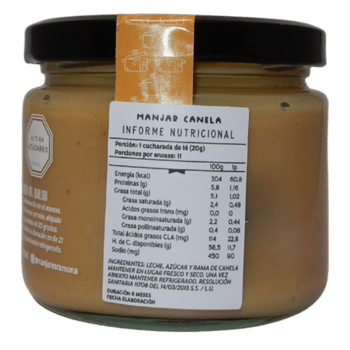 manjar canela Ramona (toma A) v2 Manjar canela 230 grs