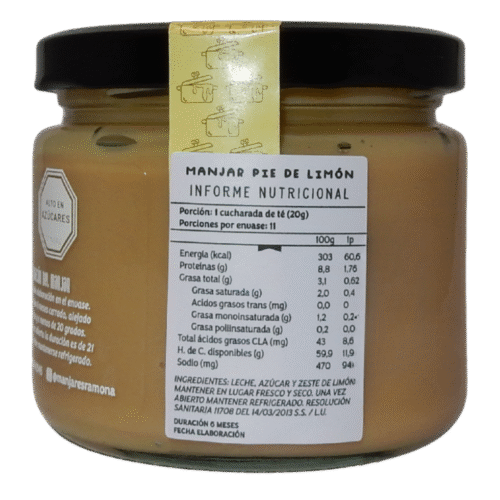 manjar pie de limon Ramona (toma A) Manjar pie de limón 230 grs
