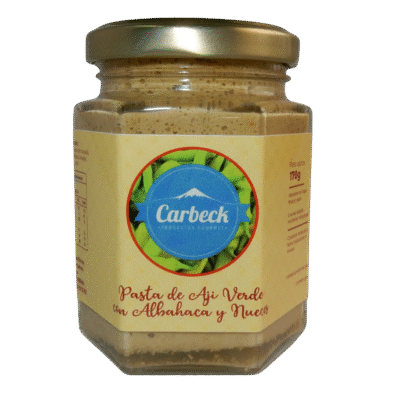 Aji verde albahaca nueces 170 grs