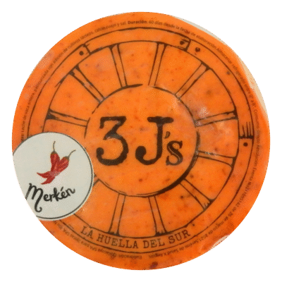 Queso gourmet merkén redondo 350 grs