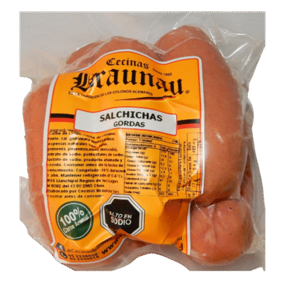 Salchichas gordas al vacío