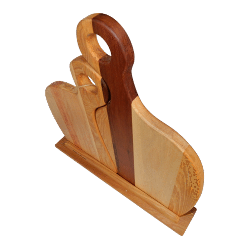 set 2 tablas (imagen A) Tabla madera picoteo amor