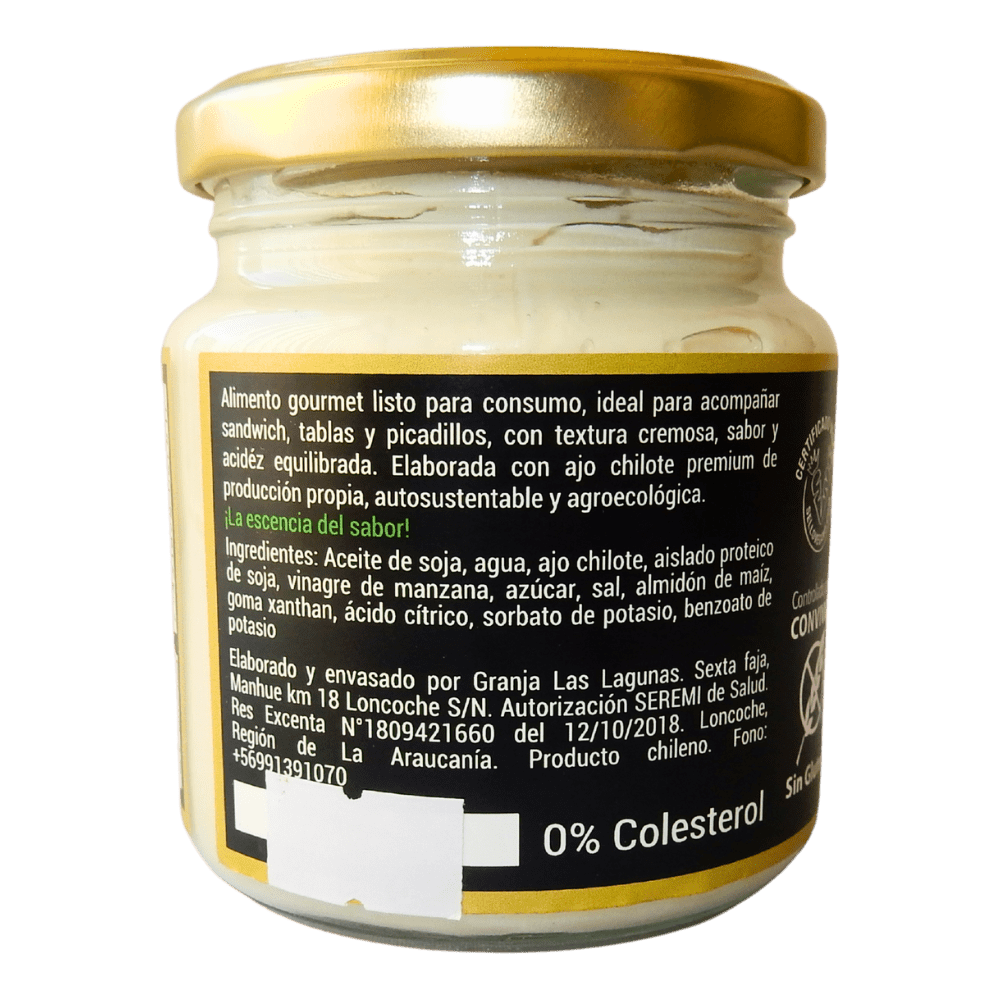 Alioli de Ajo Chilote (mayonesa vegana) 220 grs - Imagen 3