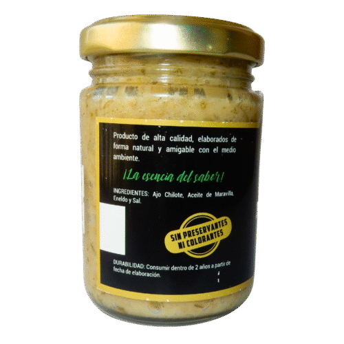 Pasta de ajo chilote - Eneldo, Granja las lagunas (Toma A) Pasta de Ajo Chilote con Eneldo 160 grs