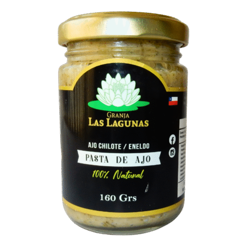 Pasta de ajo chilote - Eneldo, Granja las lagunas (Toma Principal) Pasta de Ajo Chilote con Eneldo 160 grs