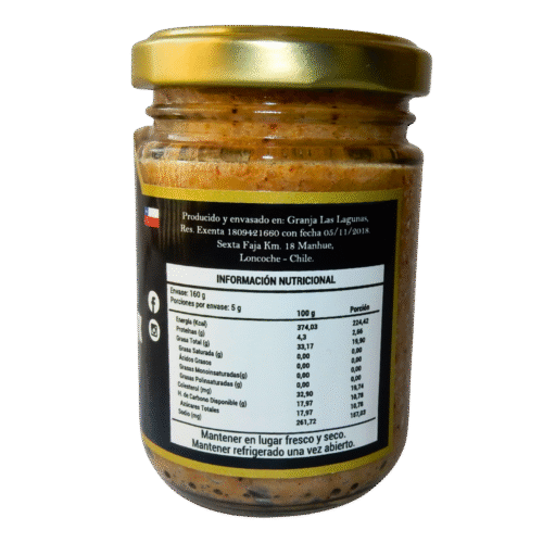 Pasta de ajo chilote - Merkén, Granja las lagunas (Toma A) Pasta de Ajo Chilote con Merken 160 grs