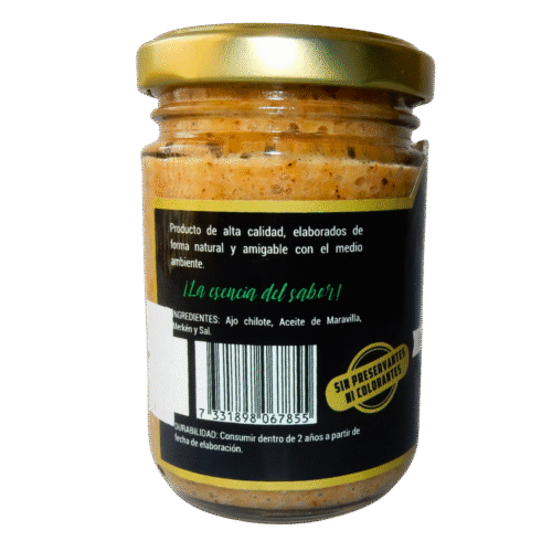 Pasta de ajo chilote - Merkén, Granja las lagunas (Toma B) Pasta de Ajo Chilote con Merken 160 grs
