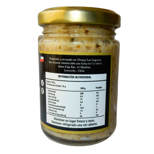 Pasta de ajo chilote - Orégano, Granja las lagunas (Toma A) Pasta de Ajo Chilote con Orégano 160 grs