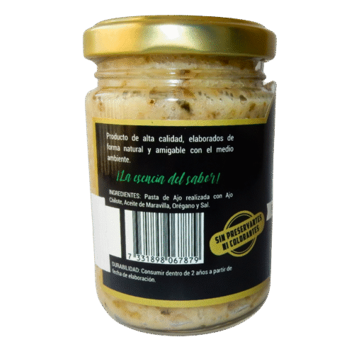 Pasta de ajo chilote - Orégano, Granja las lagunas (Toma B) Pasta de Ajo Chilote con Orégano 160 grs