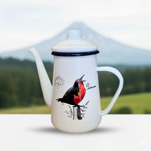 Tetera Enlozada Nativas Deco