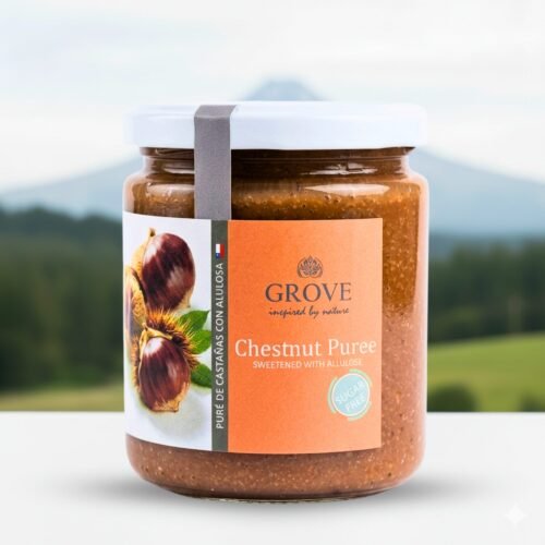 Puré de Castañas Sin Azúcar 480g | Endulzado con Alulosa Grove