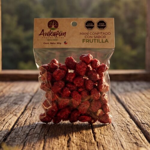 Maní Confitado Frutilla 90g | Snack Dulce y Colorido — Awkafun