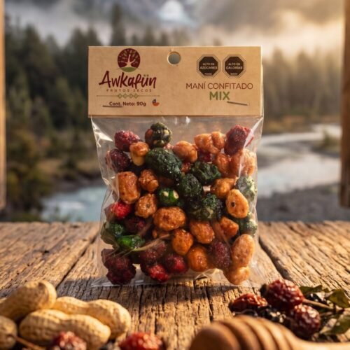 Maní Confitado Mixto 90g | Snack Colorido y Compartible — Awkafun