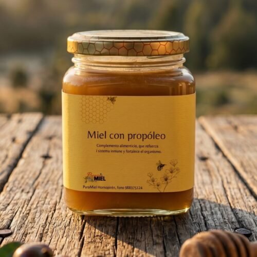 Miel de Ulmo con Propóleo 330g | Defensa Natural — Pura Miel Osorno