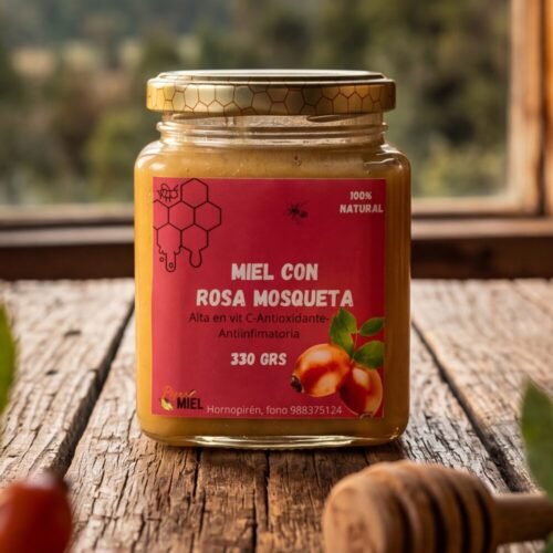 Miel de Ulmo con Rosa Mosqueta 330g | Vitamina C Natural — Pura Miel